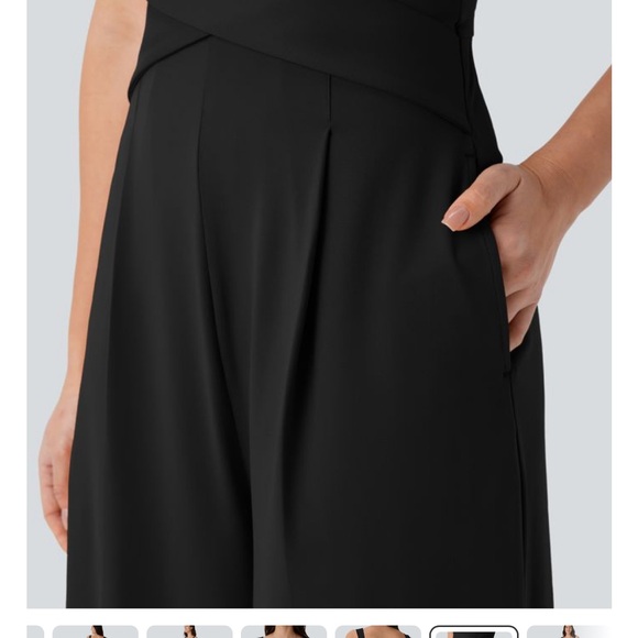 HALARA Elegant Black Wide-Leg Jumpsuit - Picture 6 of 6